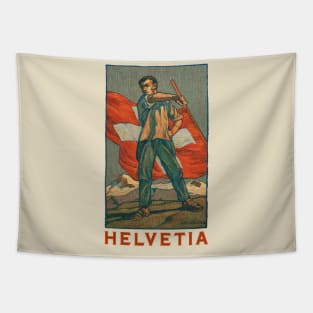 Switzerland Helvetia Vintage Patriotic Tapestry