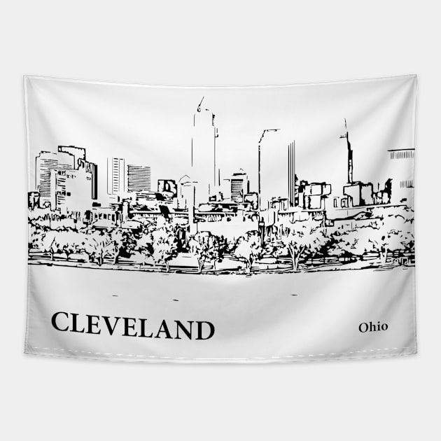 Cleveland - Ohio Tapestry by Lakeric