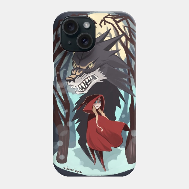 Red Girl Phone Case by danddurand