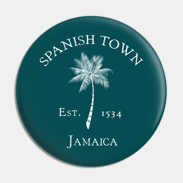 Spanish Town Jamaica Vintage Palm Pin by TGKelly