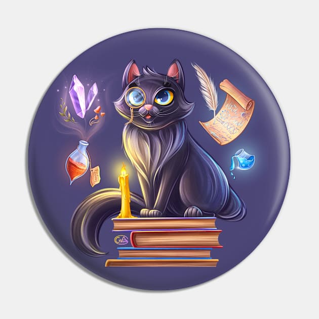 Cat a magician Pin by Anastasiya Girsova