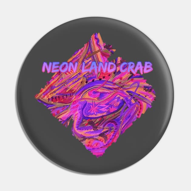 NEON LAND CRAB by BrokenTrophies Pin by BrokenTrophies