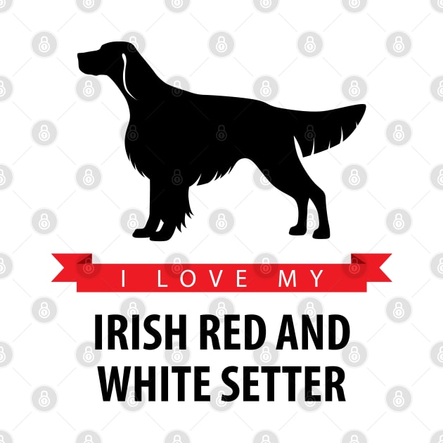 I Love My Irish Red and White Setter by millersye