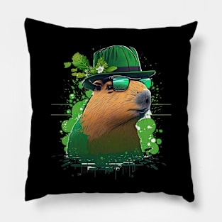 St. Patrick's day Capybara Pillow