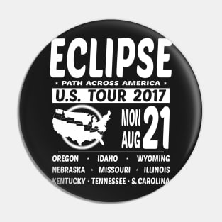 Eclipse US Tour 2017 Pin