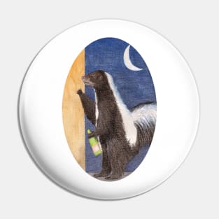 Drunk as a Skunk Pin