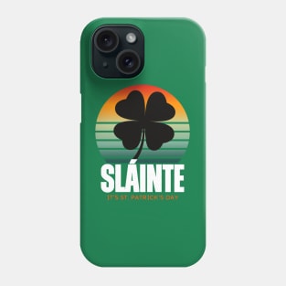 COLORFUL ILLUSTRATIVE RETRO GAELIC SLAINTE Phone Case