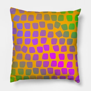 Candy Leopard Multicolored on Yellow Orange Pillow