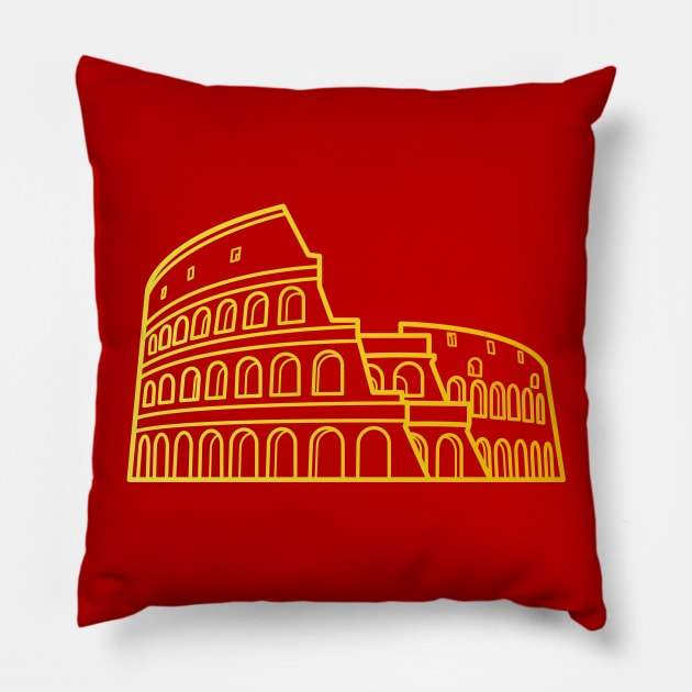 Coliseum - Icon Pillow by Lionti_design