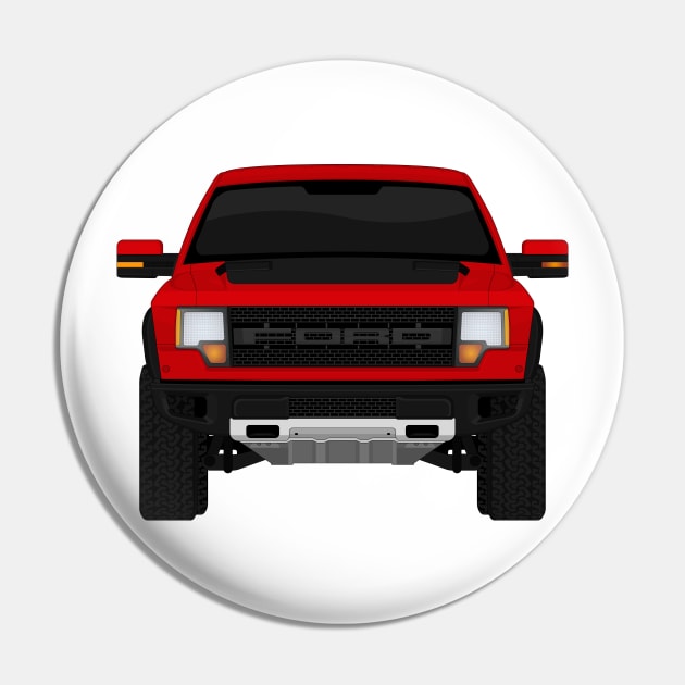 Raptor Race Red +hood decal Pin by VENZ0LIC