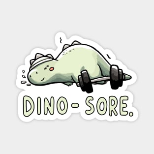 Sore Dinosaur Fitness Dino Magnet