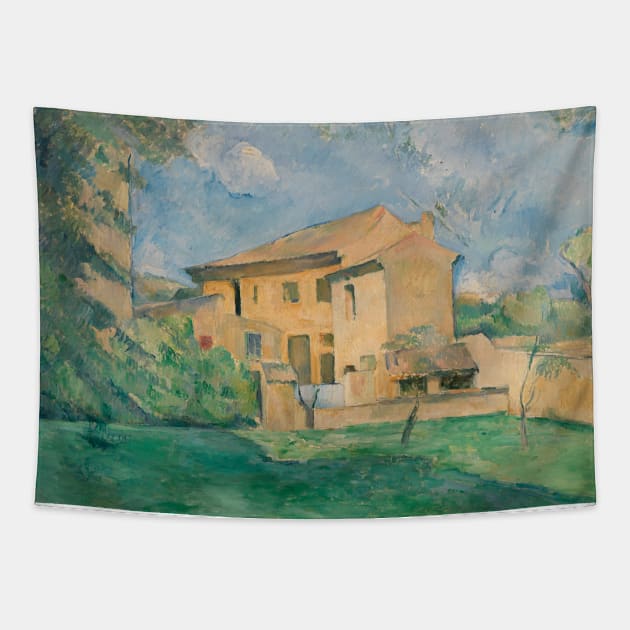 The Farm at the Jas de Bouffan by Paul Cezanne Tapestry by Classic Art Stall