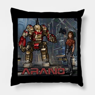 Kamea Arano and her KTO-19 Kintaro Battlemech Pillow