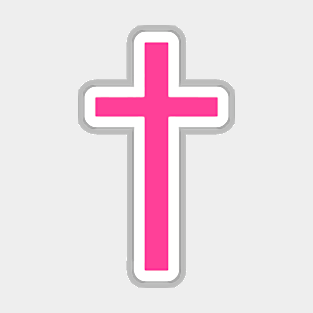 Pink Cross Magnet