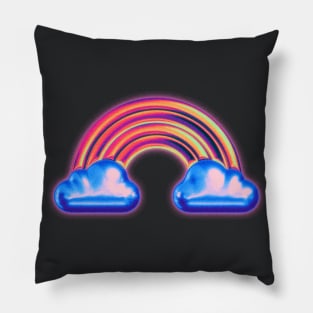 Aesthetic Chrome Rainbow Pillow