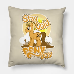 Stay Gold Pony Boy Pillow