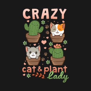 Cat Plant Lady T-Shirt