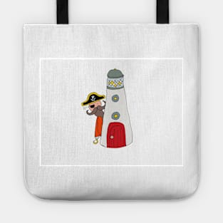 Pete the part-time pirate - lighthouse Tote