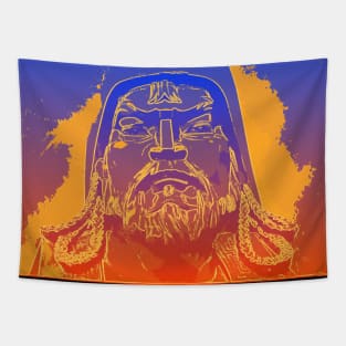 Vaporwave Genghis Khan 4221 Ulaanbaatar Tapestry