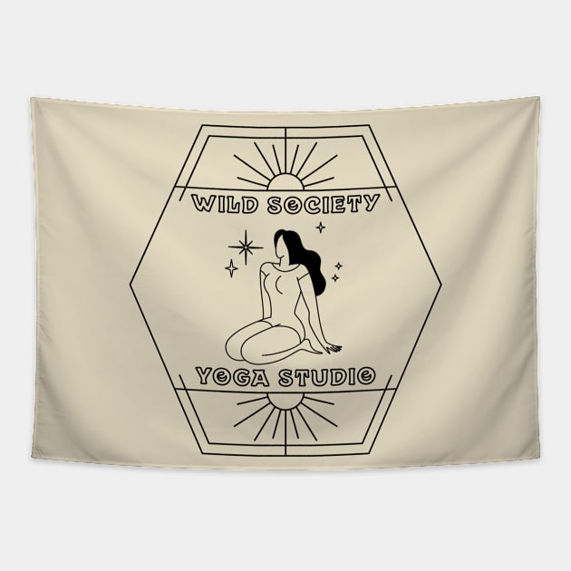 Wild Society Yoga Studio II Tapestry by Wild Society Podcast