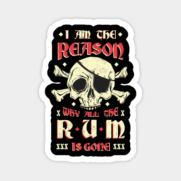 Why is the rum gone? ME Magnet by Black Phoenix Designs