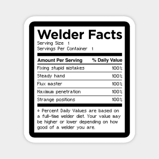 Welder Facts | Funny Welding Gift Magnet