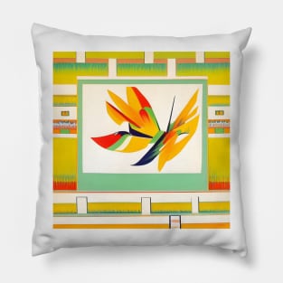 Stylized Butterfly Collage Pillow