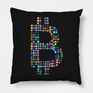 Bitcoin: King of Cryptocurrencies Pillow