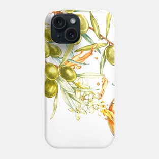 Olives pattern texture Phone Case