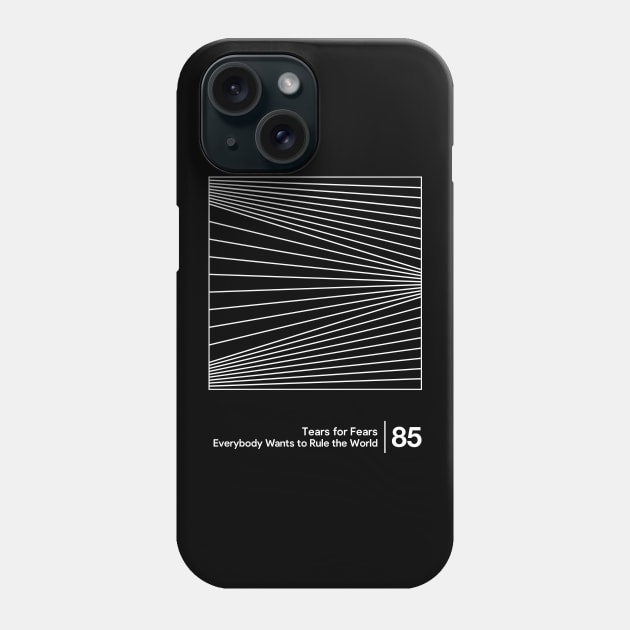 Tears for Fears - Minimalist Style Graphic Artwork Phone Case by saudade