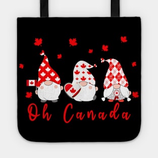 Patriotic Gnome Maple Leaves Happy Canada Day, Oh Canada Tote