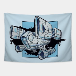 Spaceship fighter Tapestry