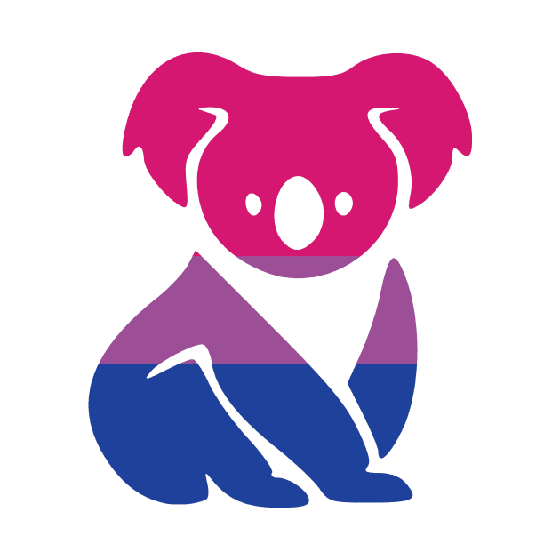 Pride Koala - Bi Bisexual Pride Flag by SNAustralia