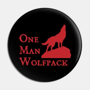 one man wolfpack Pin