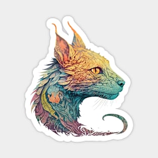 Feathered Dragon Cat Magnet