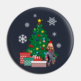 Chucky Around The Christmas Tree Pin