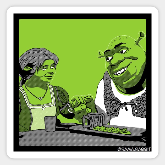 Kiss-Cut Stickers Shrek meme