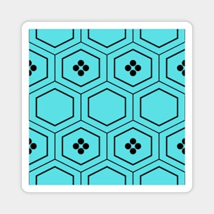 Pattern dots turquoise Magnet