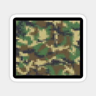 Digital Pixel Camo Camouflage Pattern Print Magnet