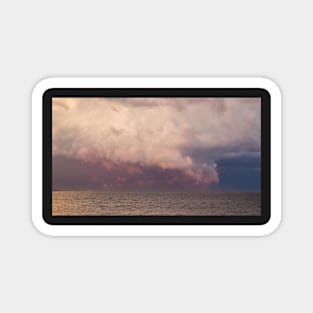 Colorful stormy sky over the ocean Magnet