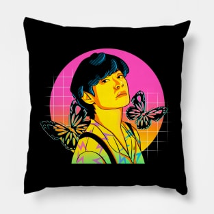 Vaporwave Taehyung V Pillow