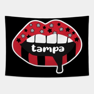 Tampa Lips Tapestry