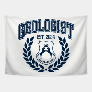 Custom Geology College Graduation Est 2024 Tapestry