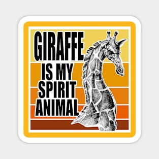 Giraffe Spirit Animal Magnet