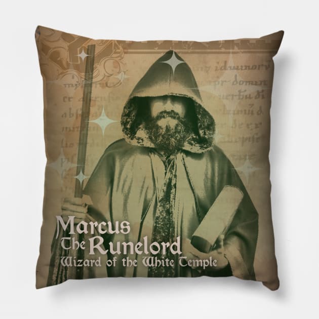 Ravingspire's Marcus the Runelord Pillow by VC_ART