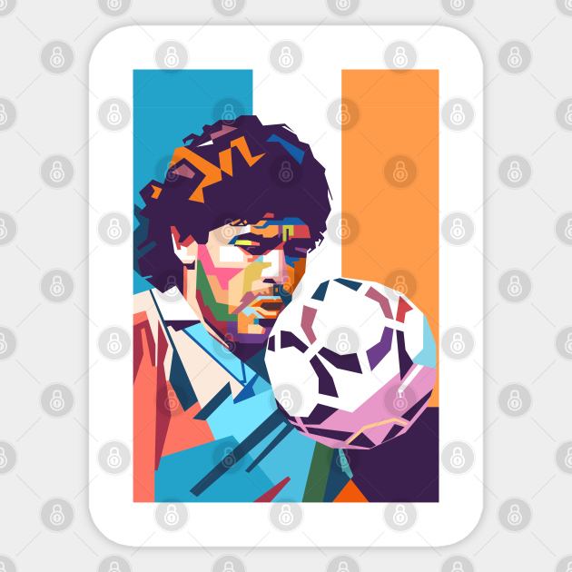 Diego Maradona Diego Maradona Pegatina Teepublic Mx