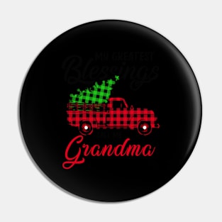 My est Blessings Call Me Grandma Pin