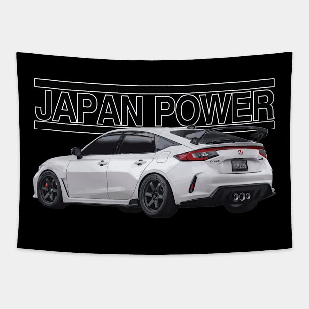 RAYS JAPAN POWER TE37 FL5 CIVIC TYPE Tapestry by cowtown_cowboy