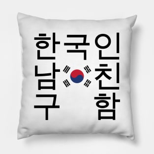 Looking for a Korean Boyfriend 한국인남친구함 Pillow