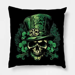 Leprechaun Skull Pillow